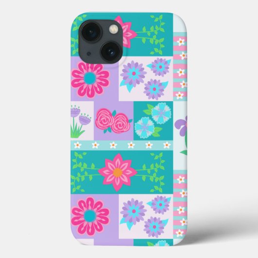 華やかな花のデザイン Case-Mate iPhoneケース (裏面)
