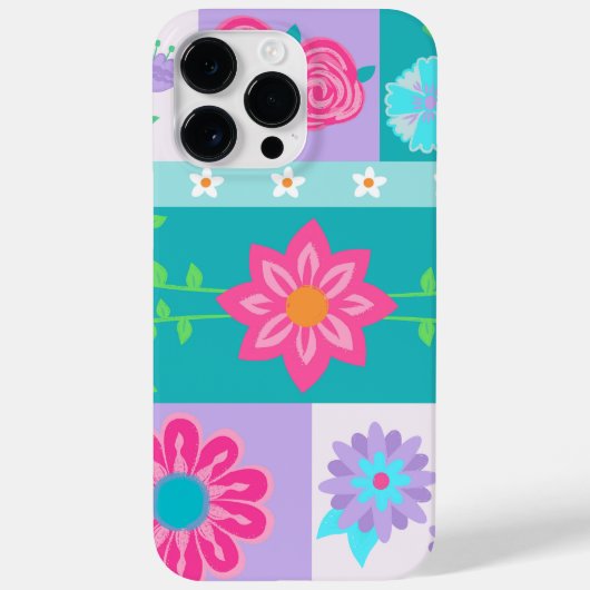華やかな花のデザイン Case-Mate iPhoneケース (裏面)