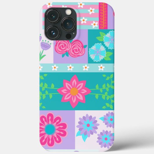 華やかな花のデザイン Case-Mate iPhoneケース (裏面)
