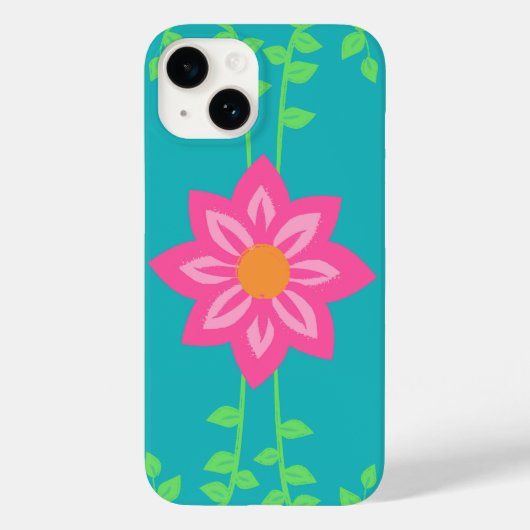 華やかな花のデザイン Case-Mate iPhoneケース (裏面)