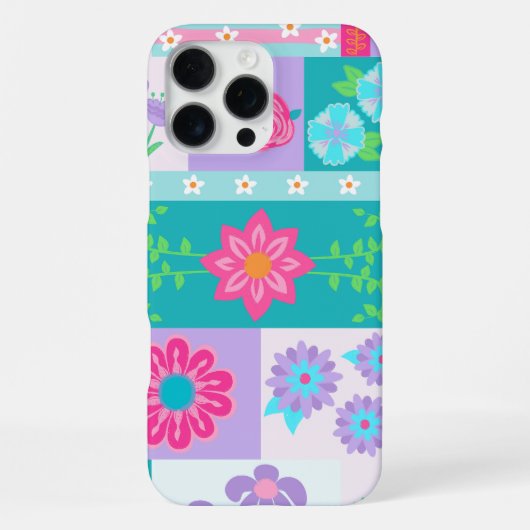 華やかな花のデザイン iPhoneケース (裏面)