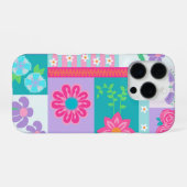 華やかな花のデザイン iPhoneケース (裏面横)
