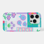 華やかな花のデザイン iPhoneケース (裏面横)