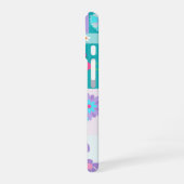 華やかな花のデザイン iPhone 16ケース (左側面)