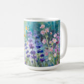 華やかな花のマグカップ コーヒーマグカップ (正面右)