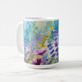 華やかな花のマグカップ コーヒーマグカップ (正面左)