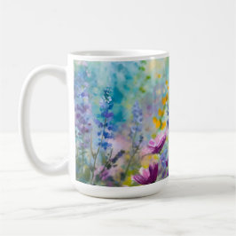 華やかな花のマグカップ コーヒーマグカップ
