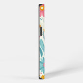 華やかな花の咲き誇り iPhoneケース (右側面)
