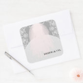 華やかな花嫁来ここザ花嫁シャワーパーティー スクエアシール (封筒)