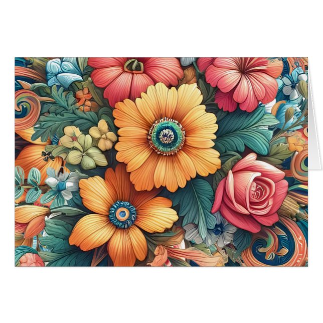 華やかな花束 (正面横)