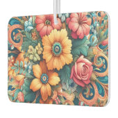 華やかな花束 カーエアーフレッシュナー (左)