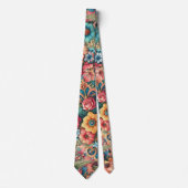 華やかな花束 ネクタイ (正面)