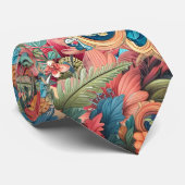 華やかな花束 ネクタイ (ロール)