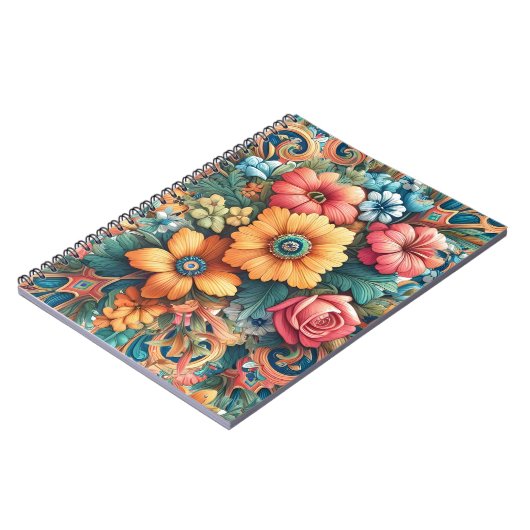 華やかな花束 ノートブック (左側)