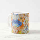 華やかな花柄マグカップ コーヒーマグカップ (正面左)