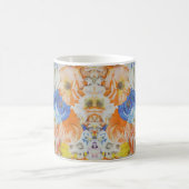 華やかな花柄マグカップ コーヒーマグカップ (中央)