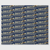 華やかな華やかな文字50結婚周年 ラッピングペーパー (フラット)