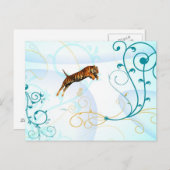 華やかな虎 ポストカード (正面/裏面)