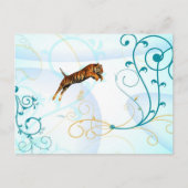 華やかな虎 ポストカード (正面)