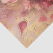 華やかな赤面とブルゴーニュ英語バラ金ゴールド 薄葉紙 (詳細)