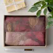 華やかな赤面とブルゴーニュ英語バラ金ゴールド 薄葉紙 (ギフト)