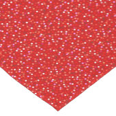 華やかな輝きの赤いコンフェティ ショートテーブルランナー (コーナー)