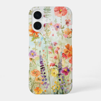 華やかな野の花 iPhone 16ケース