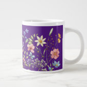 華やかな野生の花園  ジャンボコーヒーマグカップ (右)