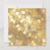 華やかな金ゴールドの輝き – クリスマス 招待状 (裏面)