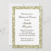 華やかな金ゴールドリハーサルディナー 招待状 (裏面)