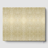 華やかな金ゴールド白モザイクパーソナライズされた点 ゲストブック (裏面)