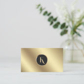 華やかな金箔メイクアップアーティスト名刺 名刺 (スタンド正面)