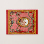 華やかな18世紀バロック様式のプリントハッピーファミリー ジグソーパズル (横)