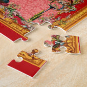 華やかな18世紀バロック様式のプリントハッピーファミリー ジグソーパズル (側面)