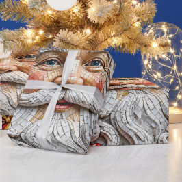 華やかな3Dモザイク クリスマス ギフト包装ロール ラッピングペーパー
