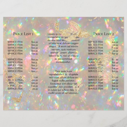 華やかなopal写真パンフレット (裏面)