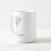華やかに咲く花 コーヒーマグカップ (正面左)