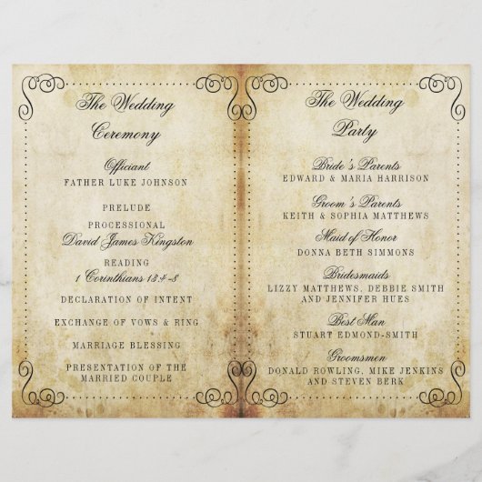 華やか華美なヴィンテージウェディングコレクション (裏面)