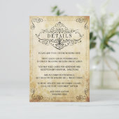 華やか華美なヴィンテージウェディングコレクション エンクロージャーカード (スタンド正面)