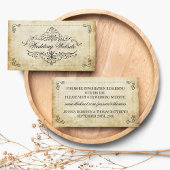 華やか華美なヴィンテージウェディングコレクション エンクロージャーカード