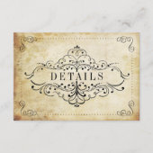 華やか華美なヴィンテージウェディングコレクション エンクロージャーカード (正面)