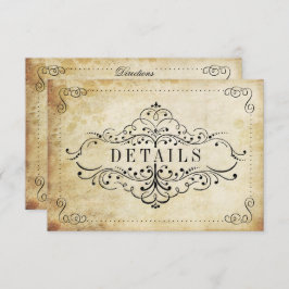 華やか華美なヴィンテージウェディングコレクション エンクロージャーカード