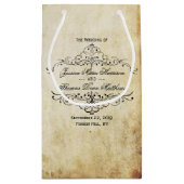 華やか華美なヴィンテージウェディングコレクション スモールペーパーバッグ (裏面)