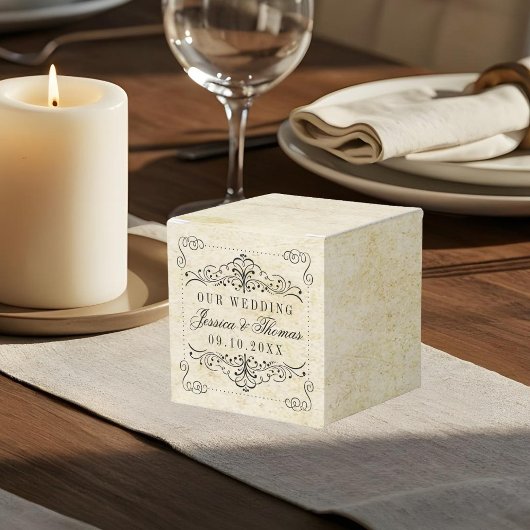 華やか華美なヴィンテージウェディングコレクション フェイバーボックス