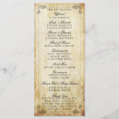 華やか華美なヴィンテージウェディングコレクション プログラム (裏面)