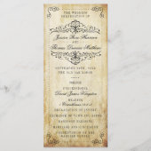 華やか華美なヴィンテージウェディングコレクション プログラム (正面)