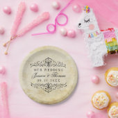 華やか華美なヴィンテージウェディングコレクション ペーパープレート (パーティー)