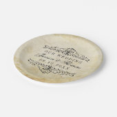 華やか華美なヴィンテージウェディングコレクション ペーパープレート (アングル)