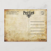 華やか華美なヴィンテージウェディングコレクション ポストカード (裏面)