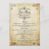 華やか華美なヴィンテージウェディングコレクション メニュー (正面)